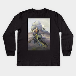 Jetbike Rider Kids Long Sleeve T-Shirt